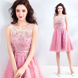 Sleeveless Paillettes Homecoming Dress - Itopfox
