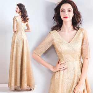 Half Sleeve Cocktail Dress - Itopfox