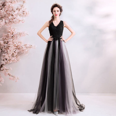 Image of Sleeveless Chiffon Prom Dress - Itopfox