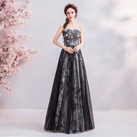 Image of Sweetheart Chiffon Maxi Prom Dress - Itopfox