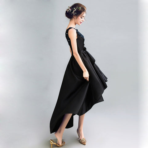 Image of Bowknot Tunic Irregular Hem Dress - Itopfox