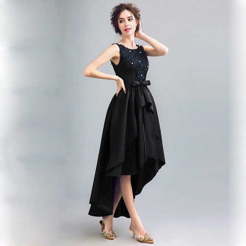 Image of Bowknot Tunic Irregular Hem Dress - Itopfox