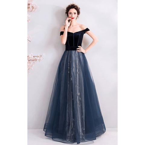 Image of Boat Neck Chiffon Maxi Dress - Itopfox