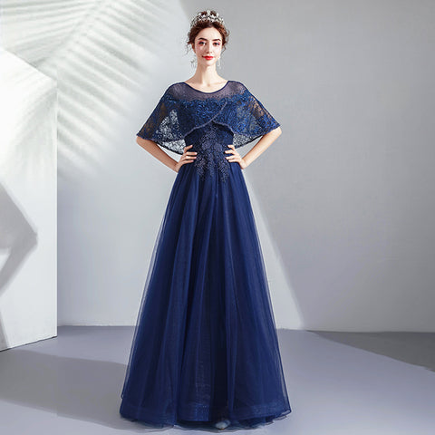 Image of Lace Beads Maxi Prom Dress - Itopfox