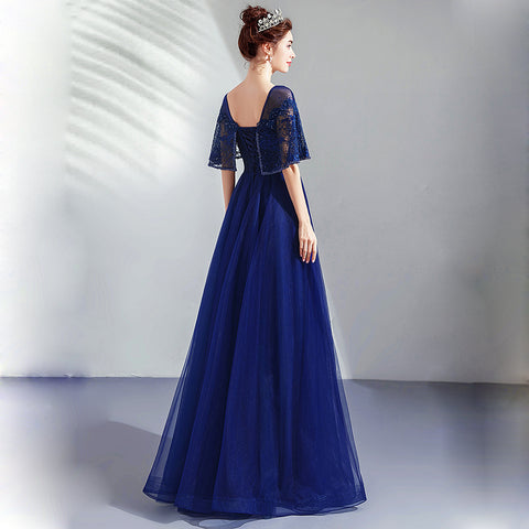 Image of Lace Beads Maxi Prom Dress - Itopfox