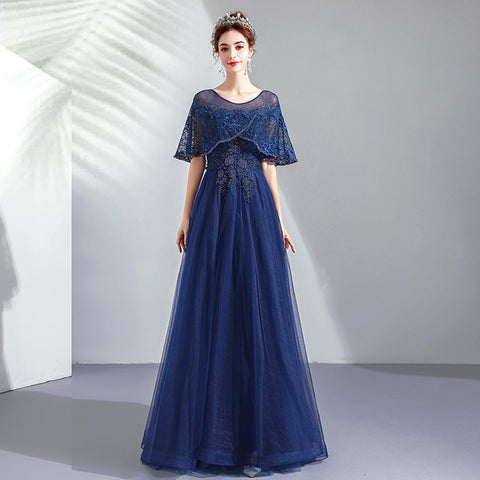 Image of Lace Beads Maxi Prom Dress - Itopfox
