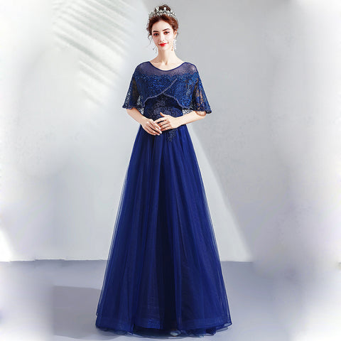 Image of Lace Beads Maxi Prom Dress - Itopfox