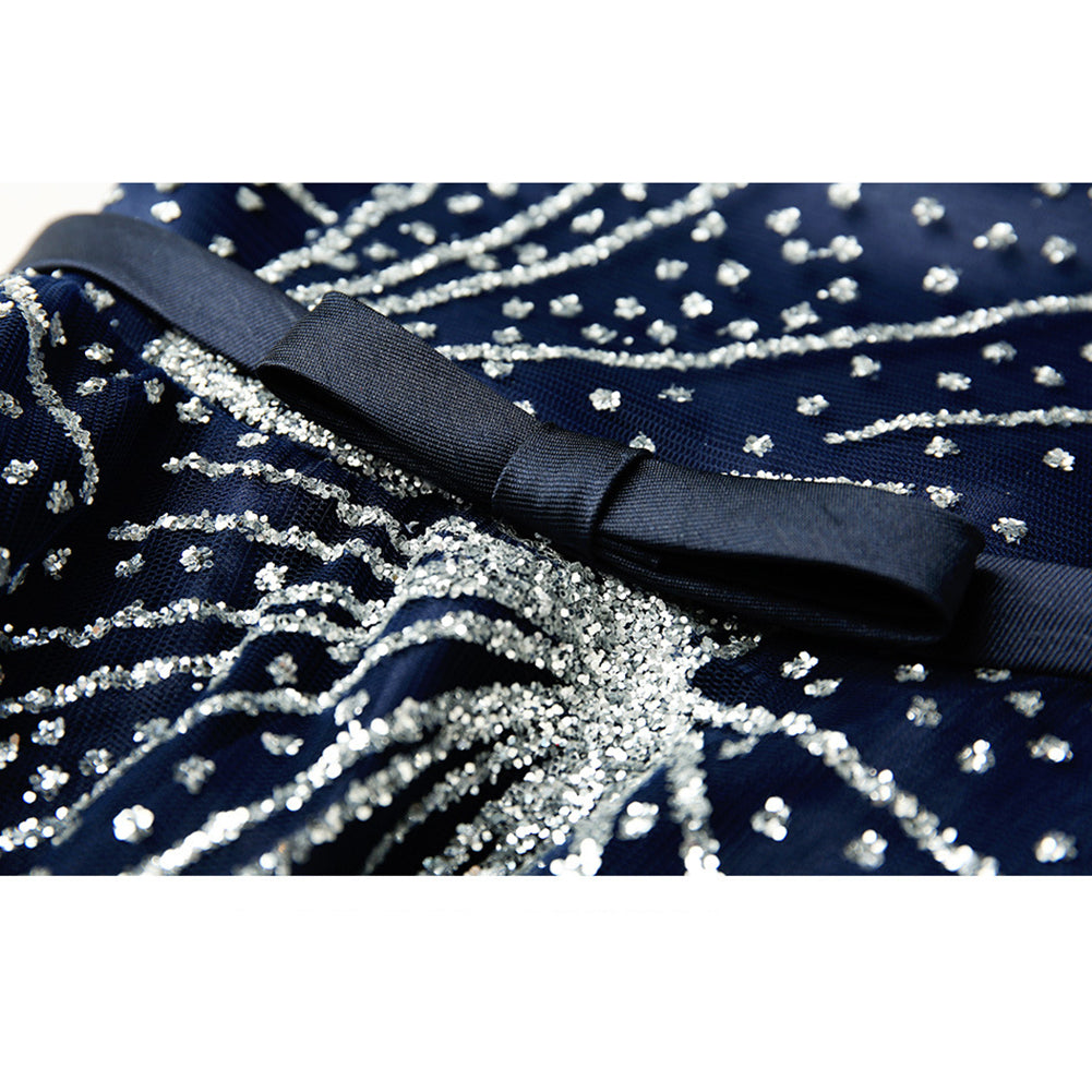 Starry A-Line Midi Dress - Itopfox