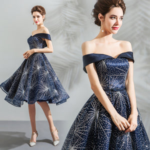 Starry A-Line Midi Dress - Itopfox