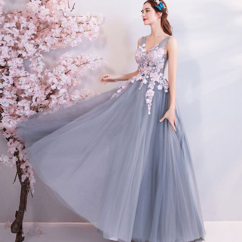 Image of Sleeveless Chiffon Prom Dress - Itopfox
