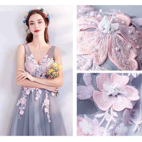 Image of Sleeveless Chiffon Prom Dress - Itopfox