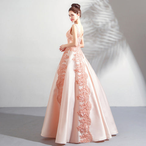Image of Lace Embroidery Full Dress - Itopfox