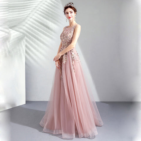 Image of Beading Maxi Chiffon Full Dress - Itopfox