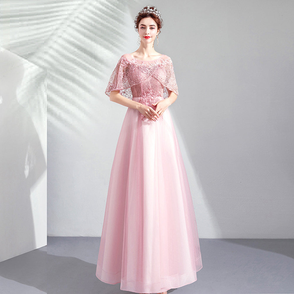 Lace Tunic Maxi Full Dress - Itopfox