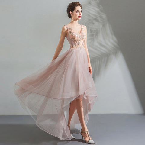 Image of Irregular Chiffon Prom Dress - Itopfox