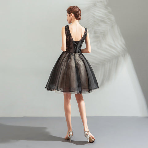Image of V-Neck Chiffon Homecoming Dress - Itopfox