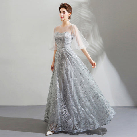 Image of Half Sleeve Sweetheart Maxi Dress - Itopfox
