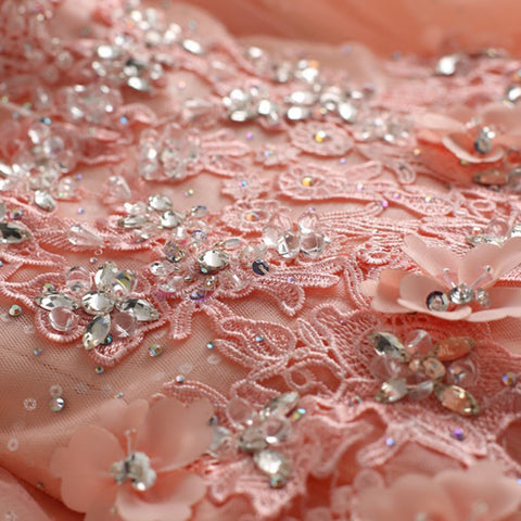 Image of Lace Embroidery V-Neck Maxi Dress - Itopfox
