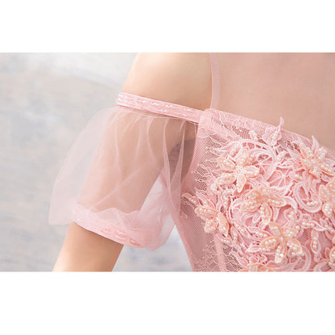 Image of Beading Off Shoulder Full Dress - Itopfox