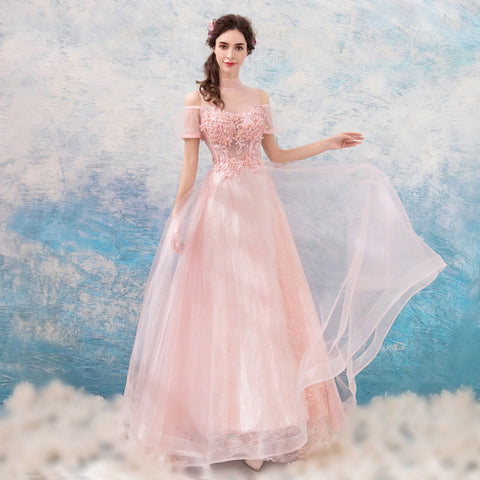 Image of Beading Off Shoulder Full Dress - Itopfox