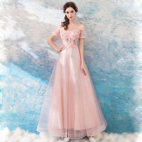 Image of Beading Off Shoulder Full Dress - Itopfox