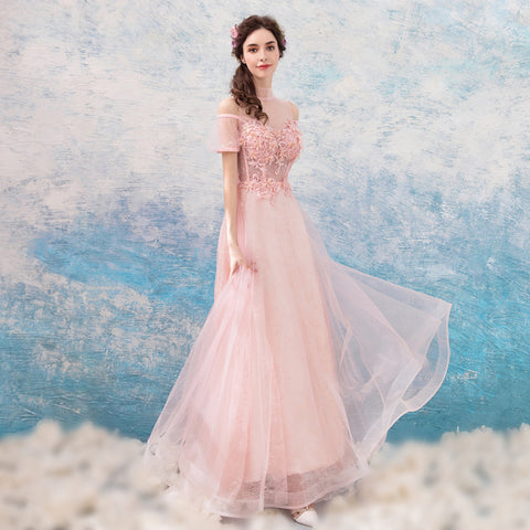 Image of Beading Off Shoulder Full Dress - Itopfox