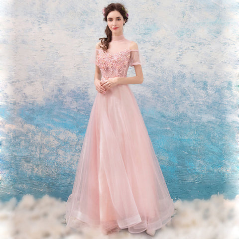 Image of Beading Off Shoulder Full Dress - Itopfox