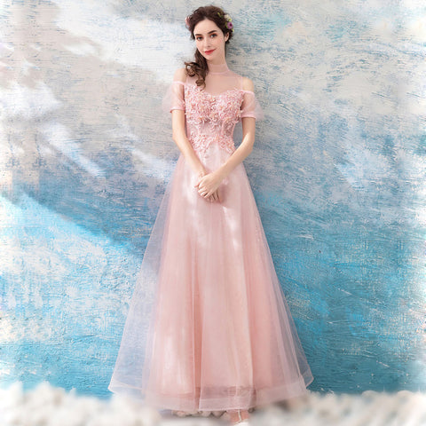 Image of Beading Off Shoulder Full Dress - Itopfox