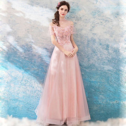 Image of Beading Off Shoulder Full Dress - Itopfox