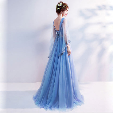 Image of V-Neck Maxi Prom Dress - Itopfox