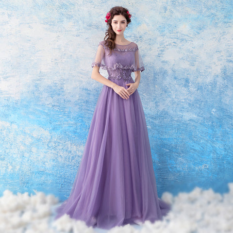 Image of Tunic Maxi Length Prom Dress - Itopfox