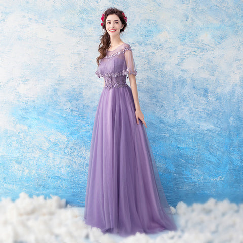 Image of Tunic Maxi Length Prom Dress - Itopfox