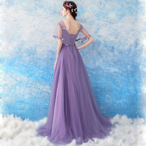 Image of Tunic Maxi Length Prom Dress - Itopfox