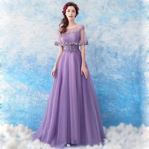 Image of Tunic Maxi Length Prom Dress - Itopfox