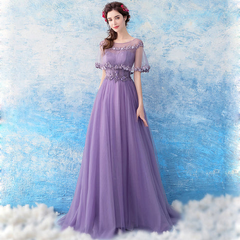 Image of Tunic Maxi Length Prom Dress - Itopfox