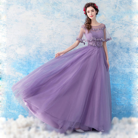 Image of Tunic Maxi Length Prom Dress - Itopfox
