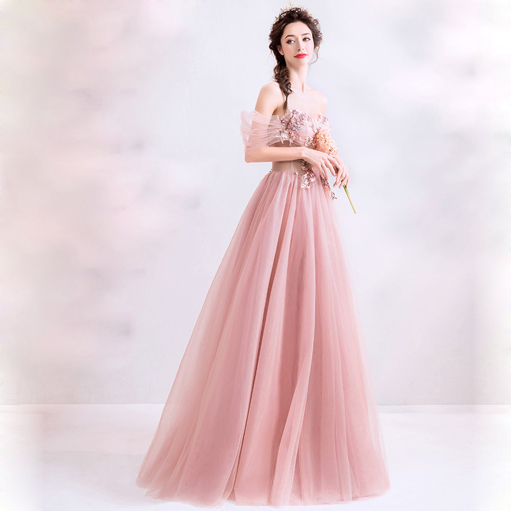 Strapless Sweetheart Prom Dress - Itopfox