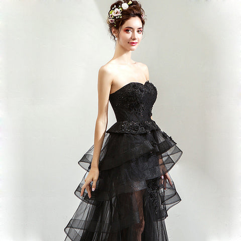 Image of Sweetheart Bubble Draggle Tail Dress - Itopfox