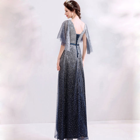 Image of Starry Butterfly Sleeve Maxi Dress - Itopfox