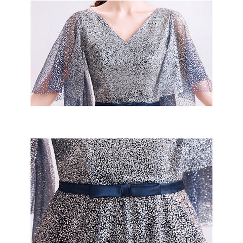 Image of Starry Butterfly Sleeve Maxi Dress - Itopfox
