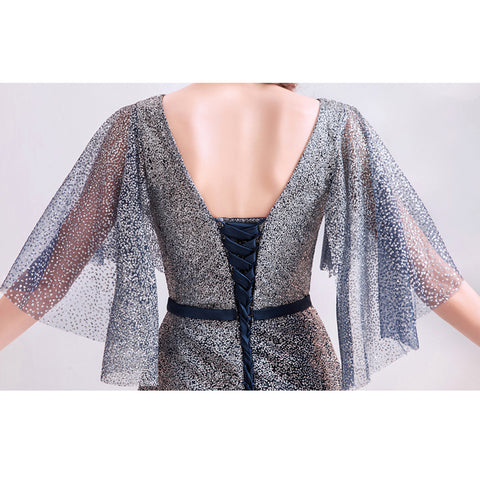 Image of Starry Butterfly Sleeve Maxi Dress - Itopfox