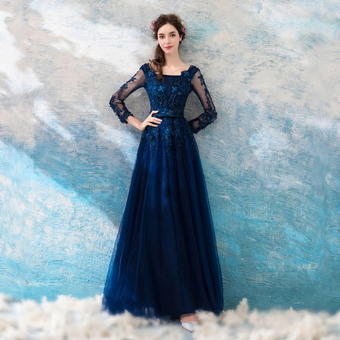 Image of Long Sleeve Beadings Maxi Dress - Itopfox