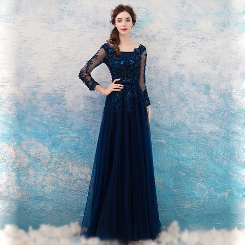 Image of Long Sleeve Beadings Maxi Dress - Itopfox
