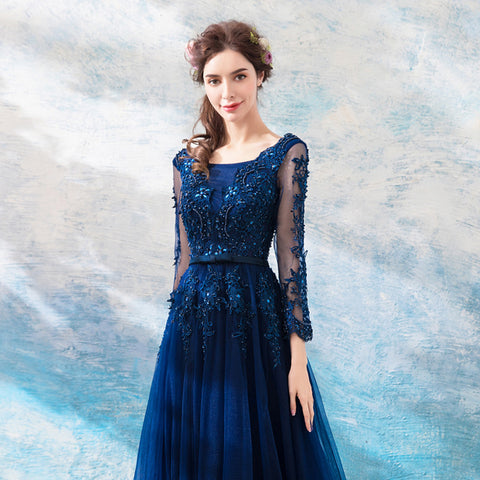 Image of Long Sleeve Beadings Maxi Dress - Itopfox