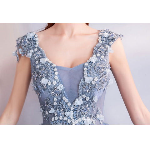 Image of Cap Sleeve Chiffon Maxi Dress - Itopfox