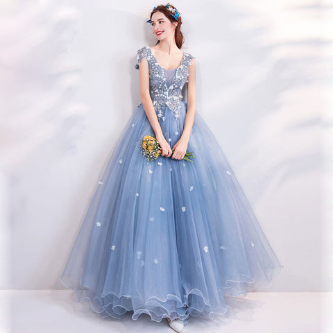 Image of Cap Sleeve Chiffon Maxi Dress - Itopfox