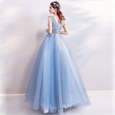 Image of Cap Sleeve Chiffon Maxi Dress - Itopfox