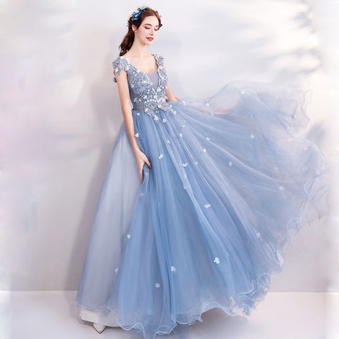 Image of Cap Sleeve Chiffon Maxi Dress - Itopfox