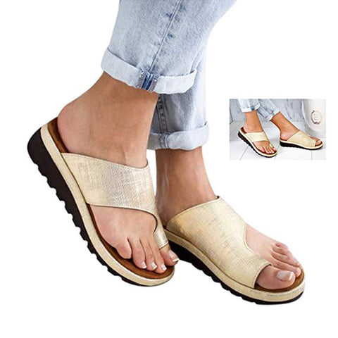 Platform Open Toe Slipper Sandals - Itopfox