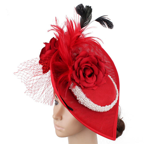 Image of Wedding Bridal Cocktail Fascinator Hat